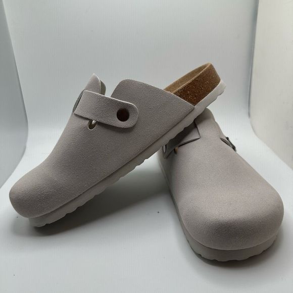 CUSHIONAIRE Womens Clog 7 WIDE GRAY - Picture 7 of 7